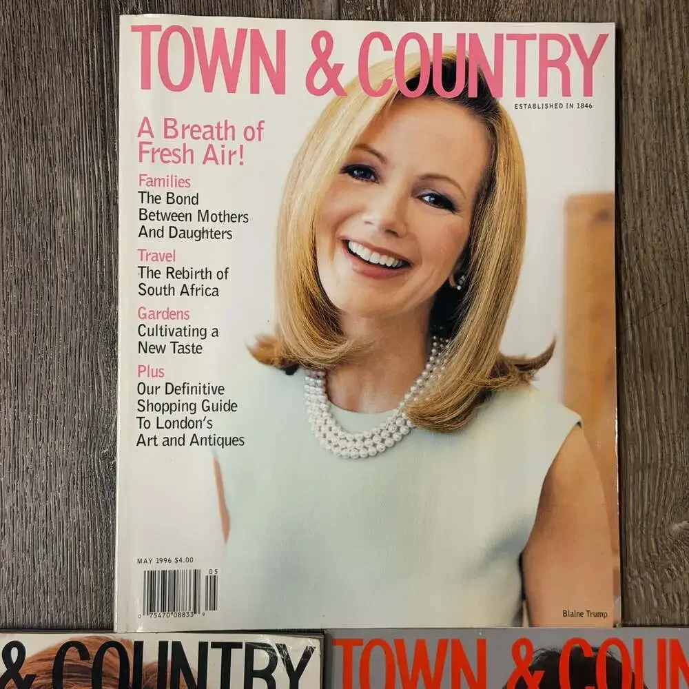 Lot of 3 Vintage Town & Country Magazines February 1995, February 1996, May 1996